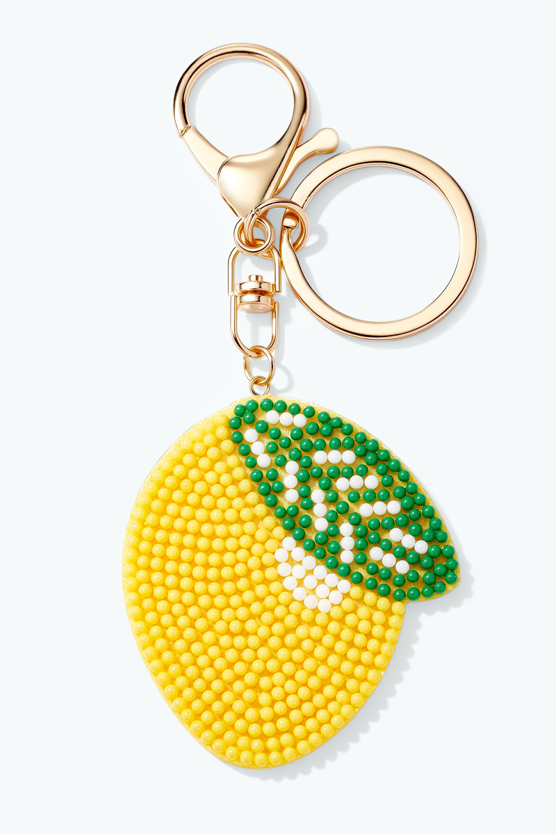 Grossista ÉLINE L'ATELIER - Portachiavi Limone in Perline Rocaille