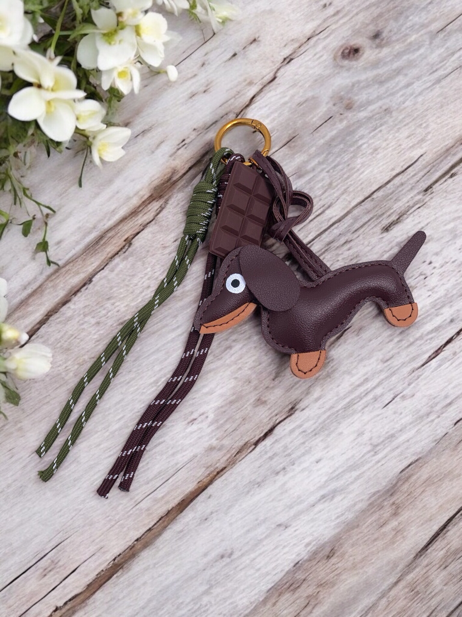 Grossiste ÉLINE L'ATELIER - Bijou de sac et porte-clé Chien et chocolat