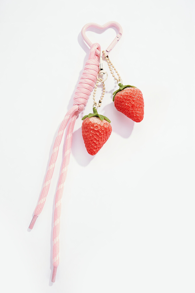 Grossiste ÉLINE L'ATELIER - Bijou de sac et porte-clé Fraises