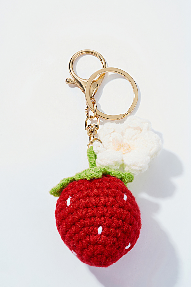 Mayorista ÉLINE L'ATELIER - Llavero y colgante de bolso de fresa de crochet