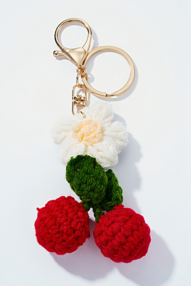 Mayorista ÉLINE L'ATELIER - Amuleto de bolso y llavero de cereza en crochet