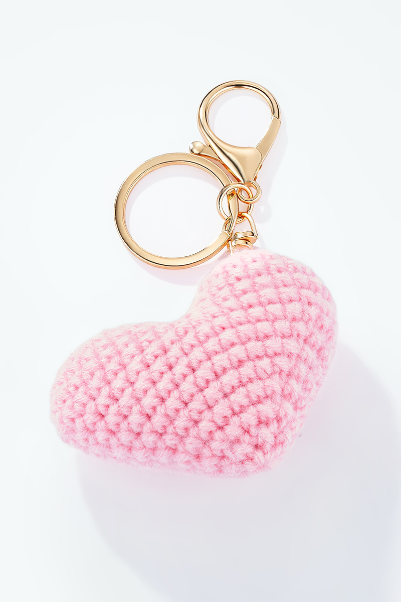 Grossiste ÉLINE L'ATELIER - Grigri accessoires de sac Coeur en crochet