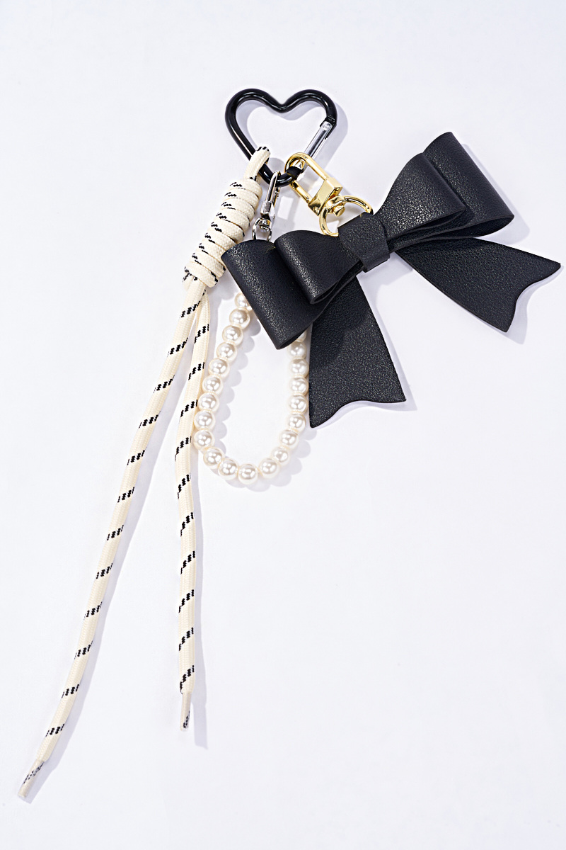 Mayorista ÉLINE L'ATELIER - Amuleto accesorios de bolso y llavero con lazo y perlas