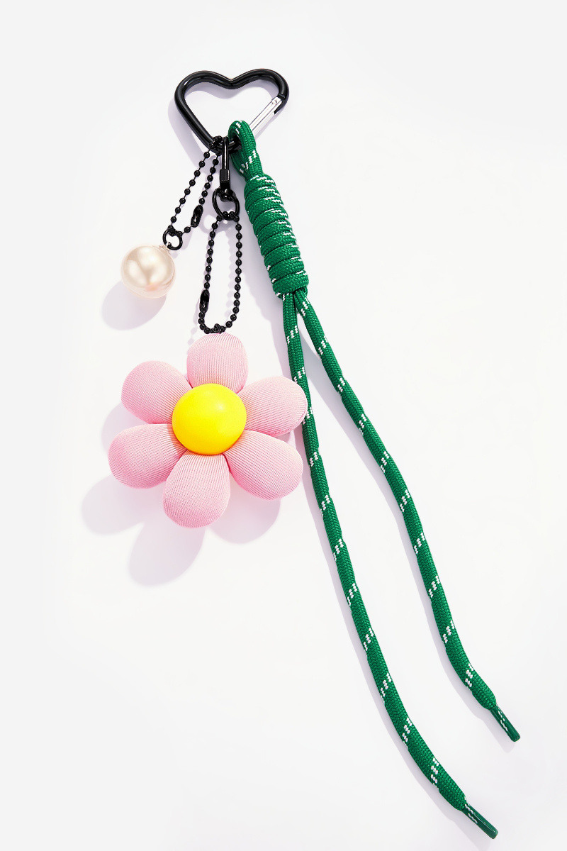 Wholesaler ÉLINE L'ATELIER - Bag jewel and flower keychain