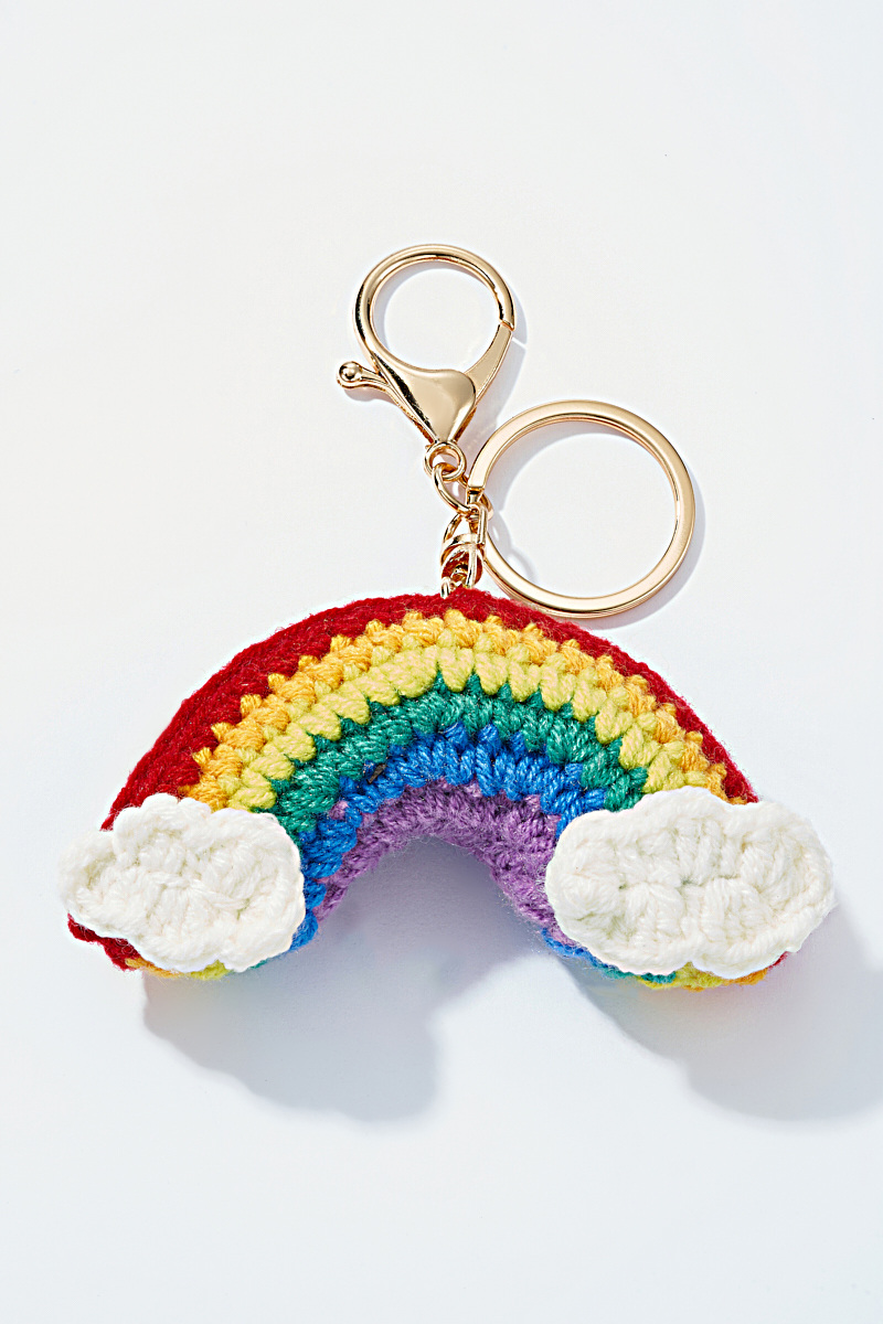 Mayorista ÉLINE L'ATELIER - Amuleto de bolso y llavero Arcoíris de crochet