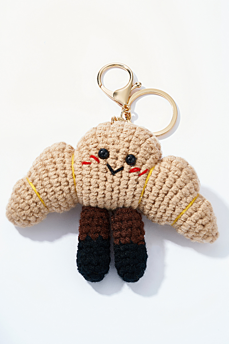 Mayorista ÉLINE L'ATELIER - Amuleto de bolso y llavero Croissant de crochet