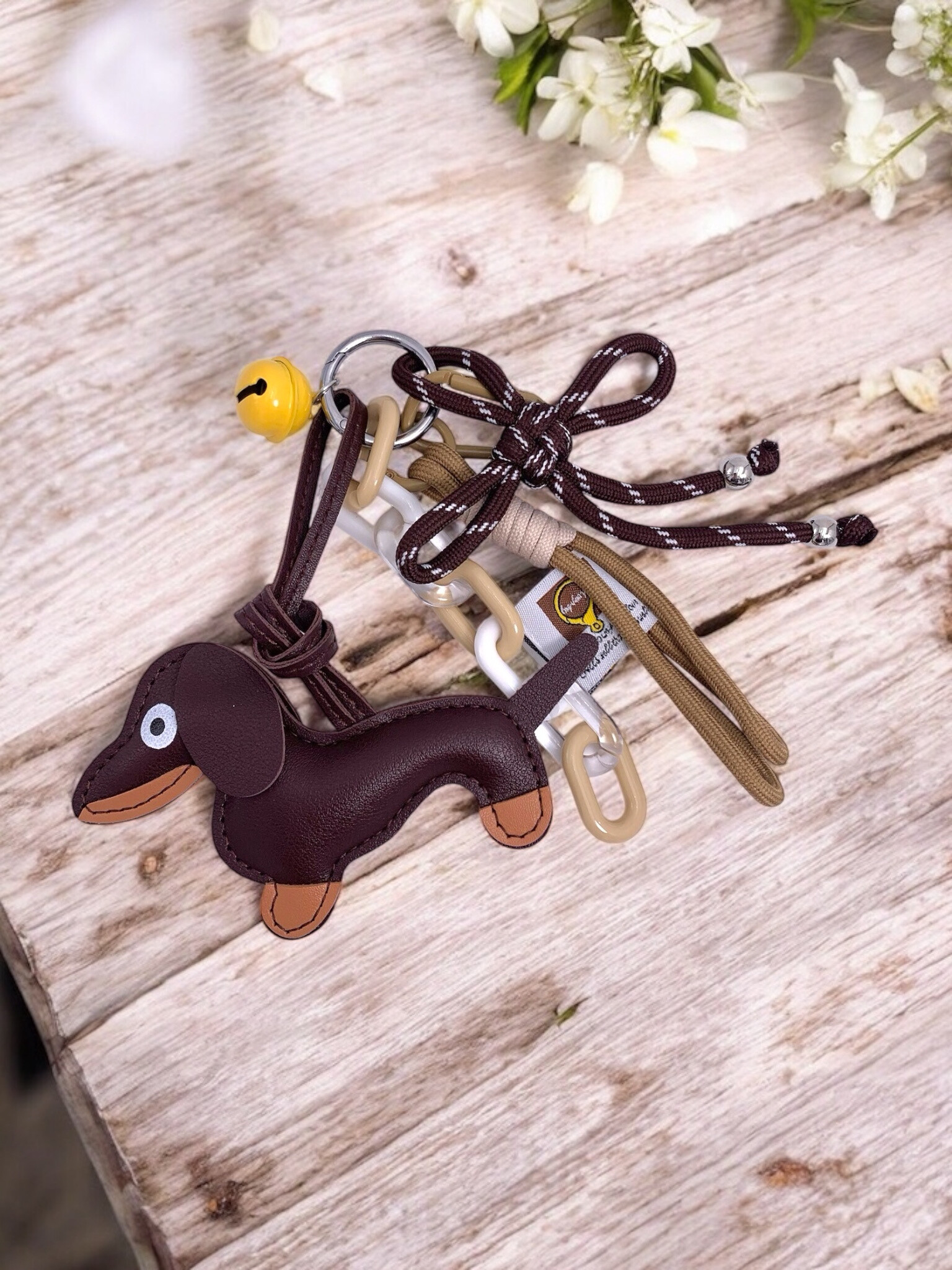 Grossiste ÉLINE L'ATELIER - Bijou de sac et porte-clé Chien et clochette