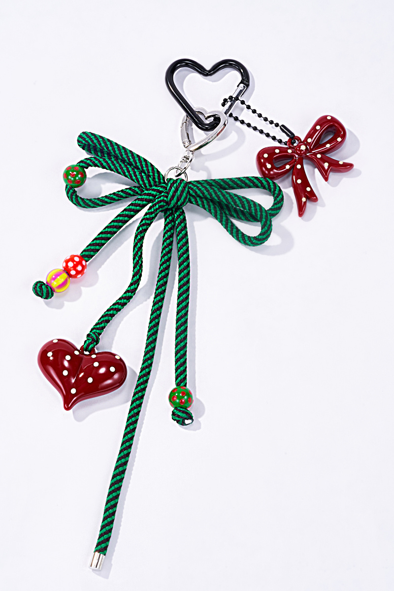 Grossiste ÉLINE L'ATELIER - Grigri accessoires de sac et porte-clé Nœud et cœur