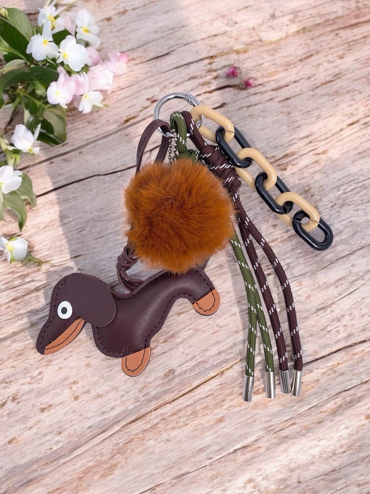 Grossiste ÉLINE L'ATELIER - Bijou de sac et porte-clé Chien et pompon