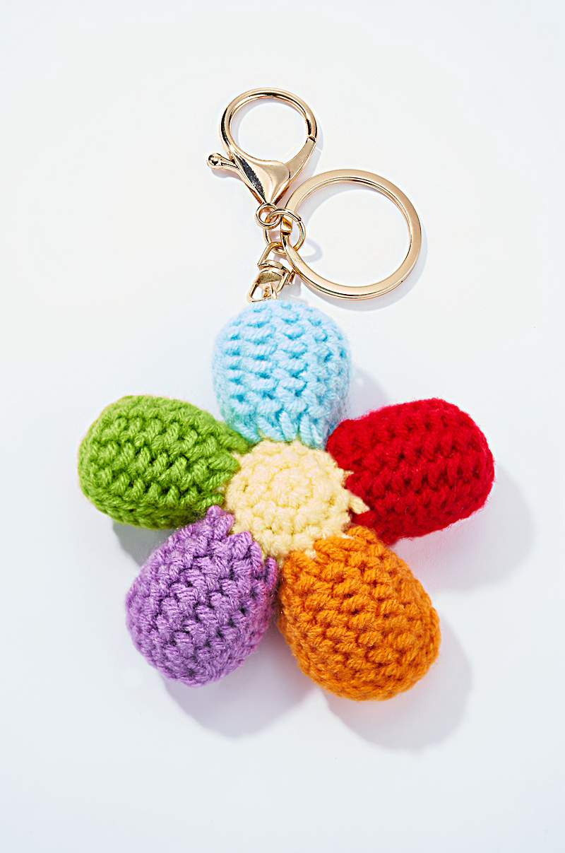 Grossiste ÉLINE L'ATELIER - Grigri de sac et porte-clé Fleur en crochet