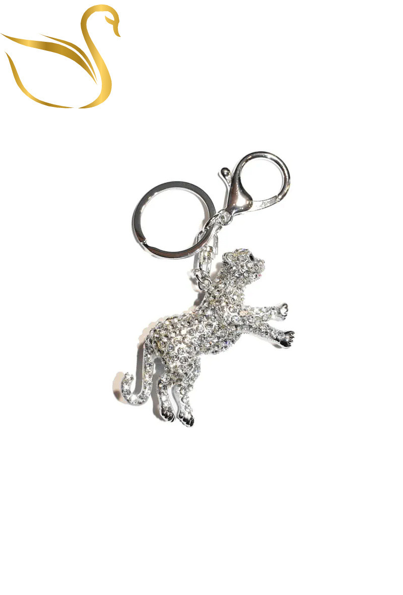 Wholesaler Emma Fantaisies - Leopard bag jewelry keychain