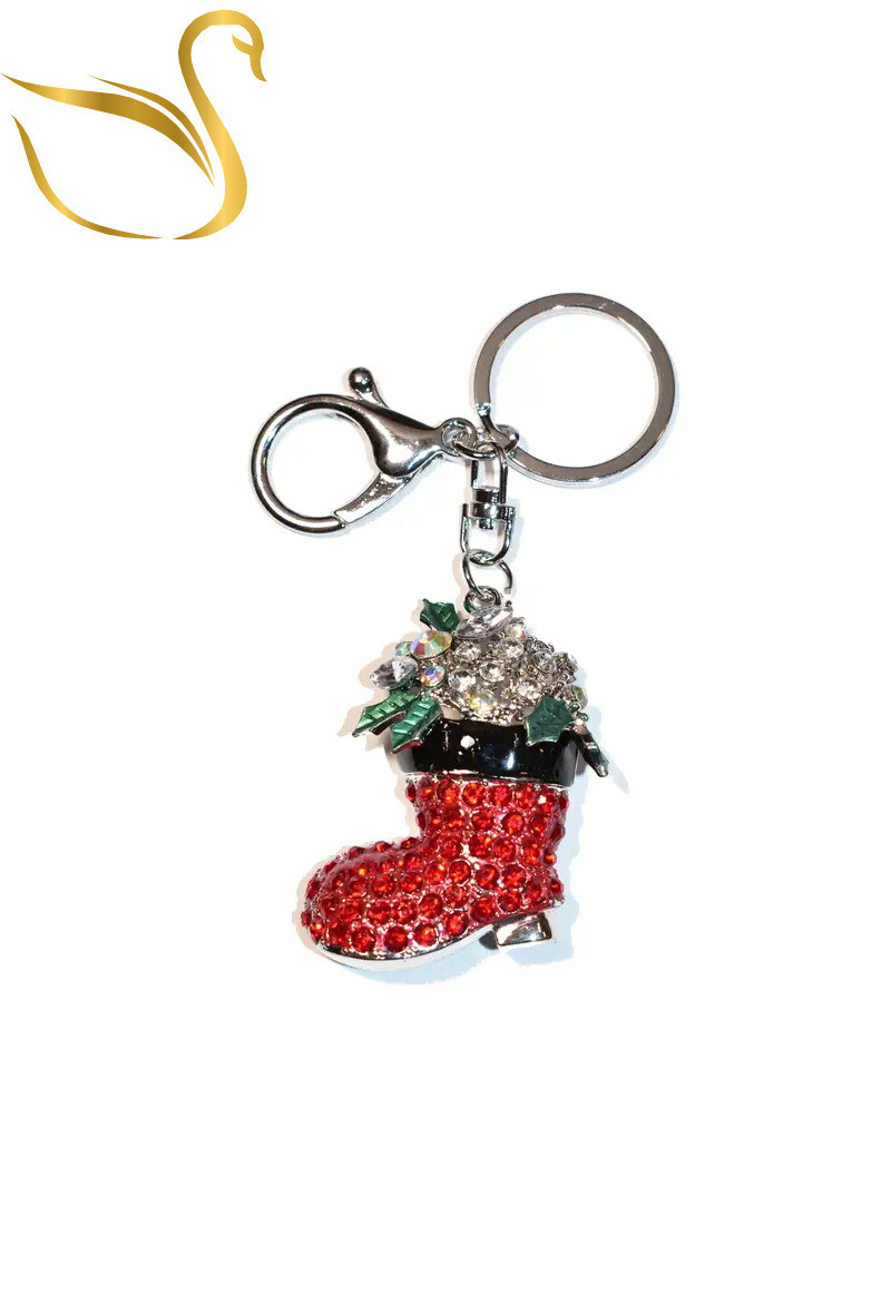 Wholesaler Emma Fantaisies - Santa's Boot Bag Jewelry Keychain