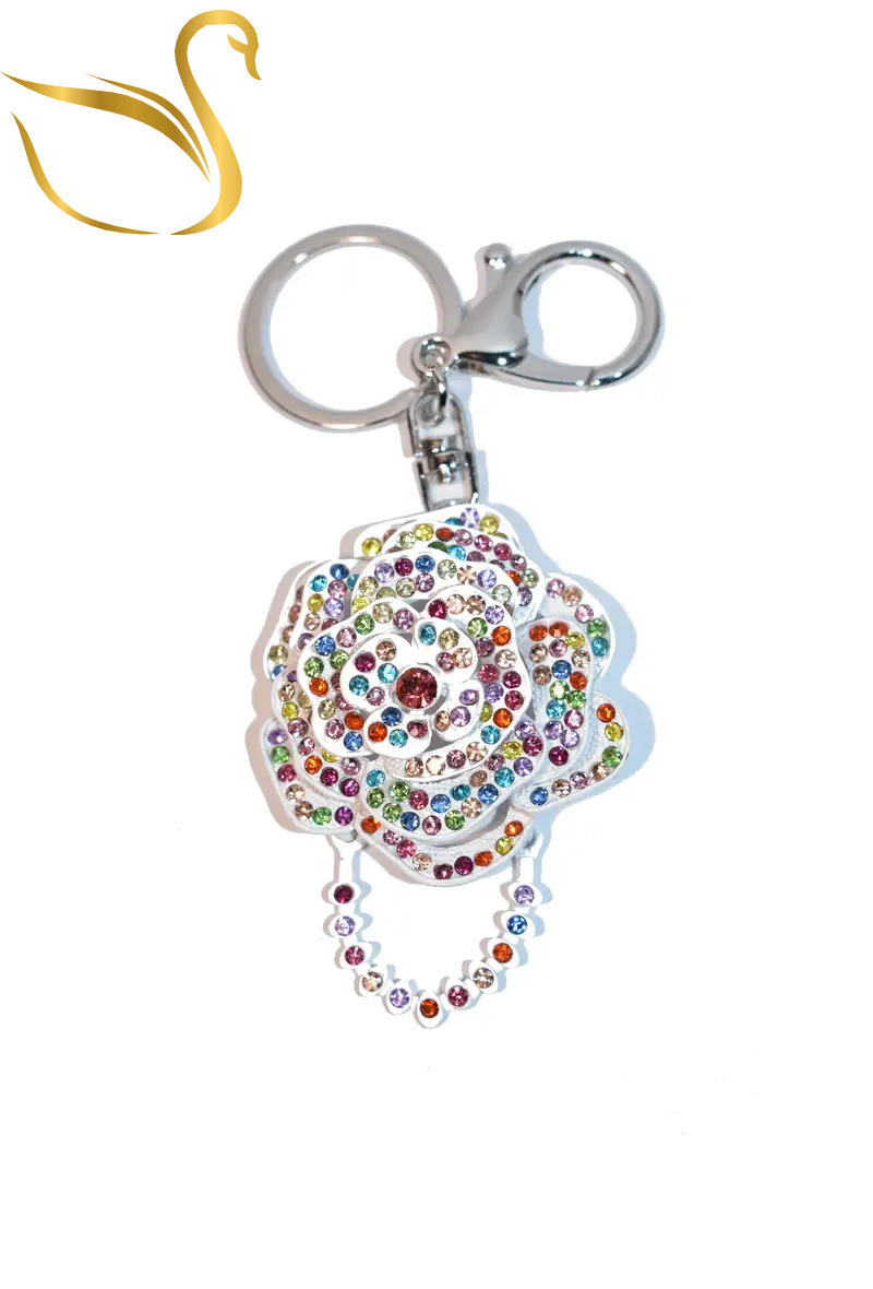 Mayorista Emma Fantaisies - Llavero de joyería con bolso de flores