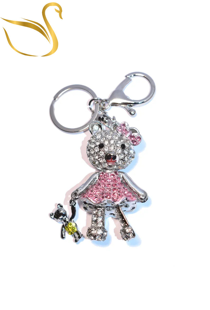Grossista Emma Fantaisies - Portachiavi con gioielli e borsa con orsacchiotto di peluche