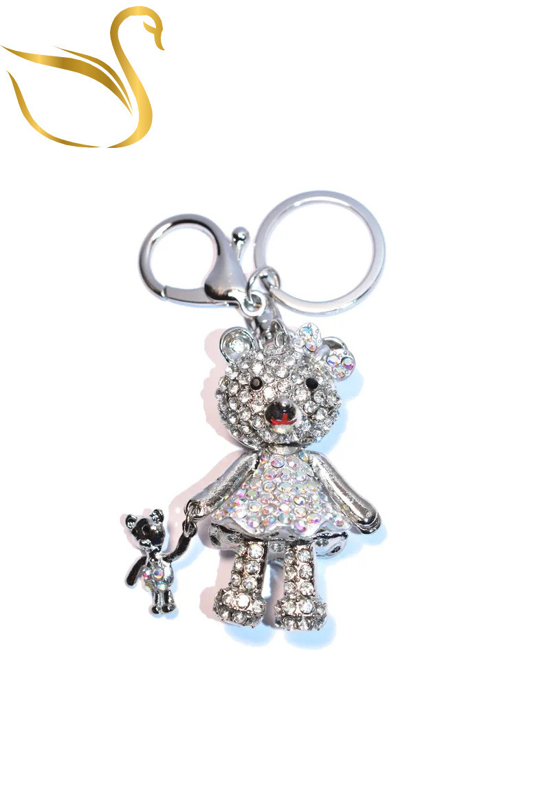 Grossista Emma Fantaisies - Portachiavi con gioielli e borsa con orsacchiotto di peluche