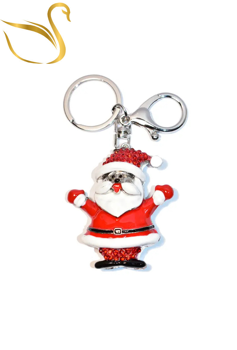 Grossista Emma Fantaisies - Portachiavi con decorazione natalizia di Babbo Natale