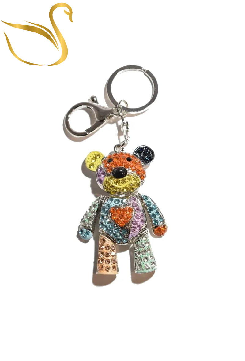 Grossista Emma Fantaisies - Portachiavi con gioielli e borsa con orsacchiotto di peluche