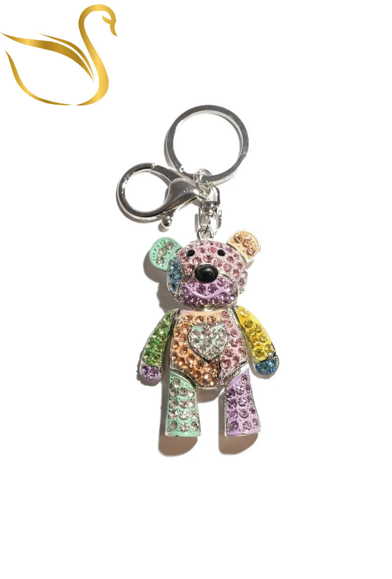 Wholesaler Emma Fantaisies - Teddy bear bag jewelry key ring