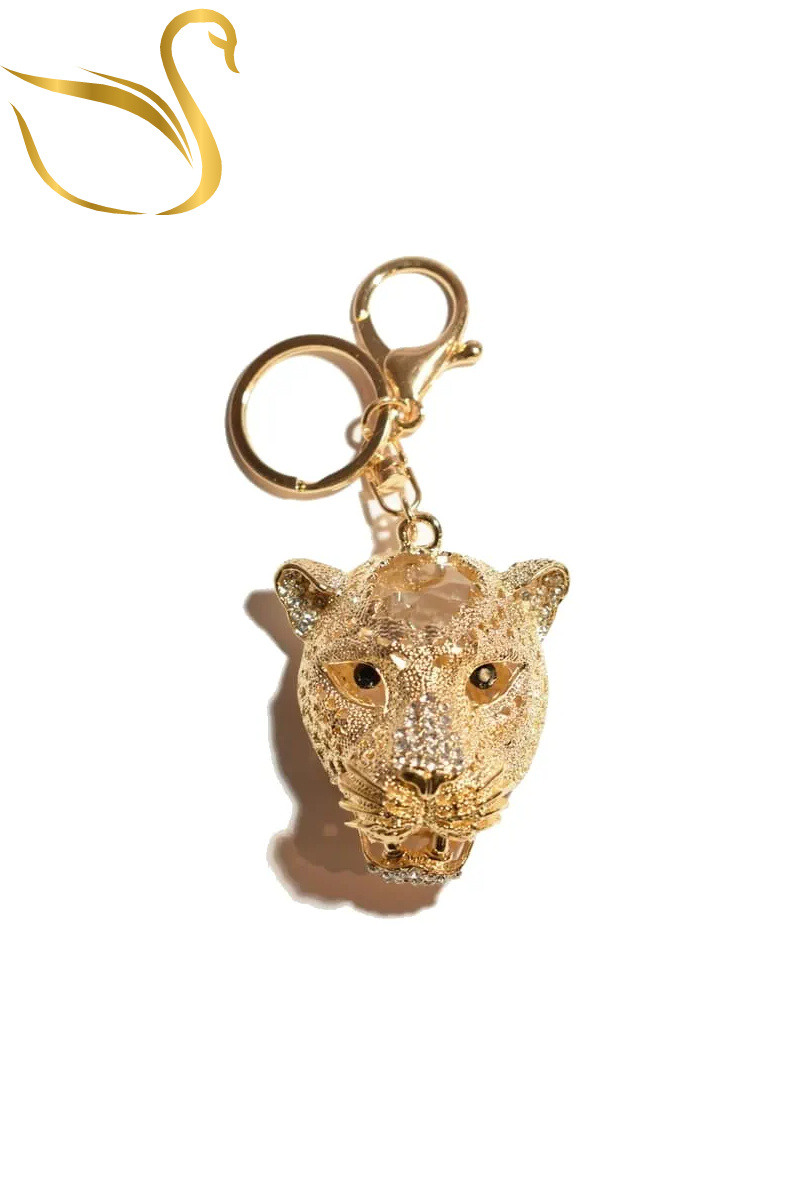Wholesaler Emma Fantaisies - Tiger head bag jewelry key ring