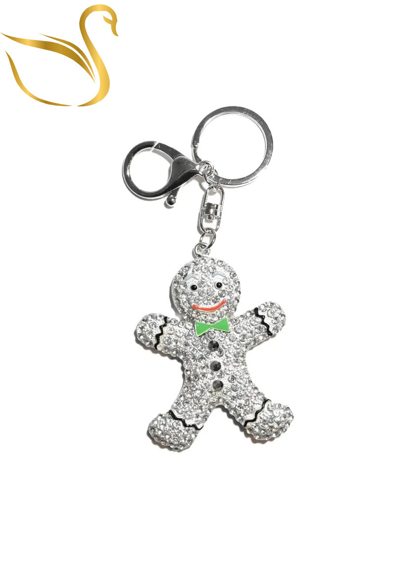 Grossista Emma Fantaisies - Portachiavi gioiello per borsa Biscotti di Natale a forma di omini di pan di zenzero