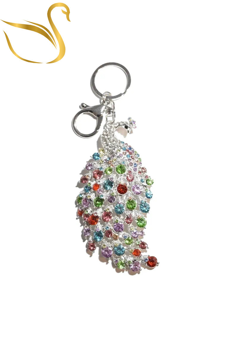 Wholesaler Emma Fantaisies - Peacock bag jewelry keyring