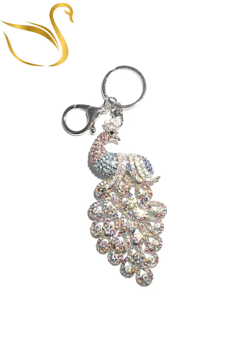 Wholesaler Emma Fantaisies - Peacock bag jewelry keyring