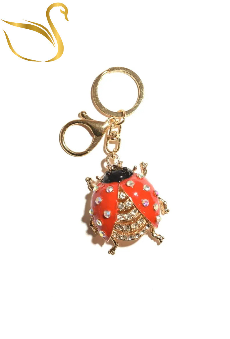 Wholesaler Emma Fantaisies - Ladybug bag jewelry key ring