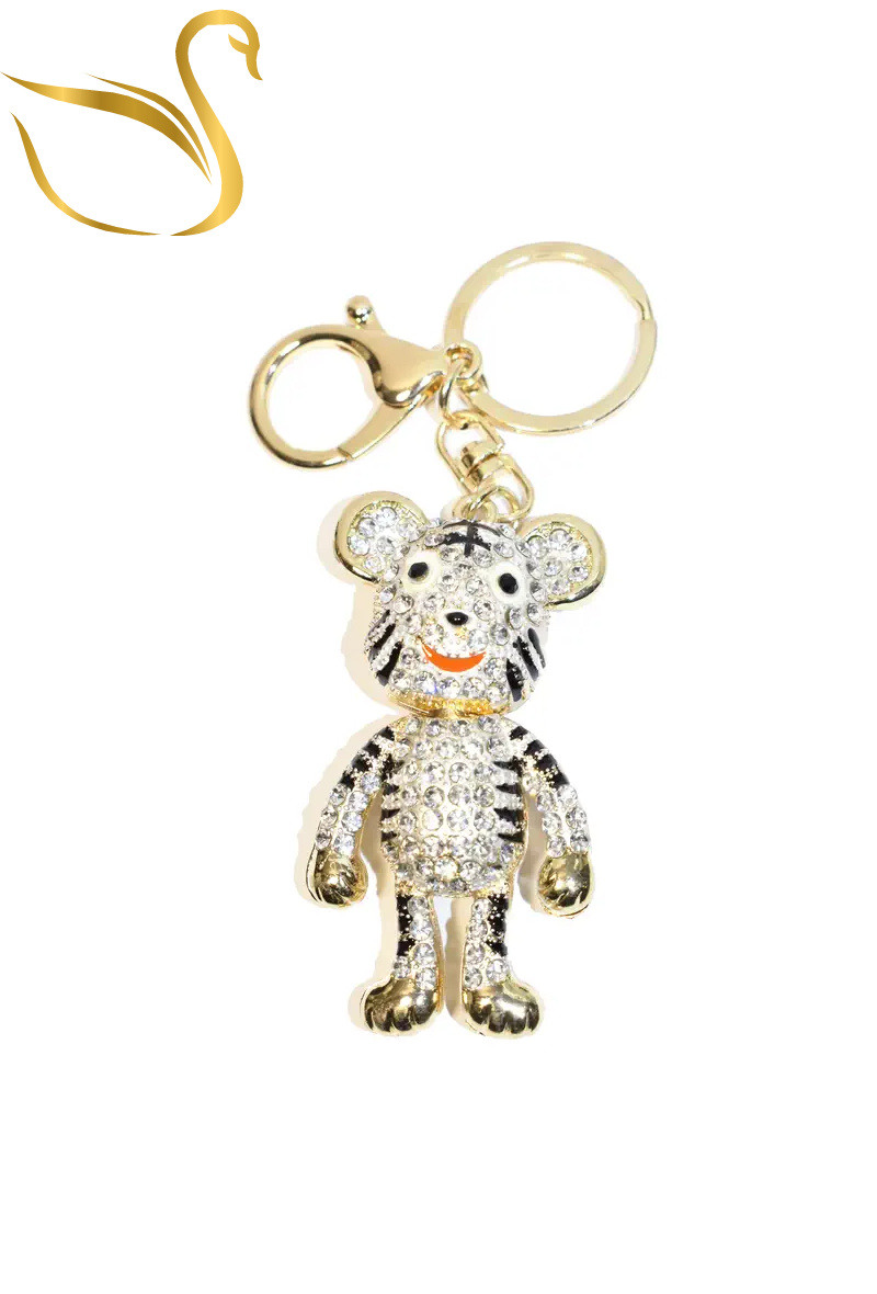 Wholesaler Emma Fantaisies - Tiger bag jewelry key ring
