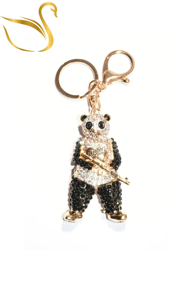 Wholesaler Emma Fantaisies - Panda bag jewelry key ring