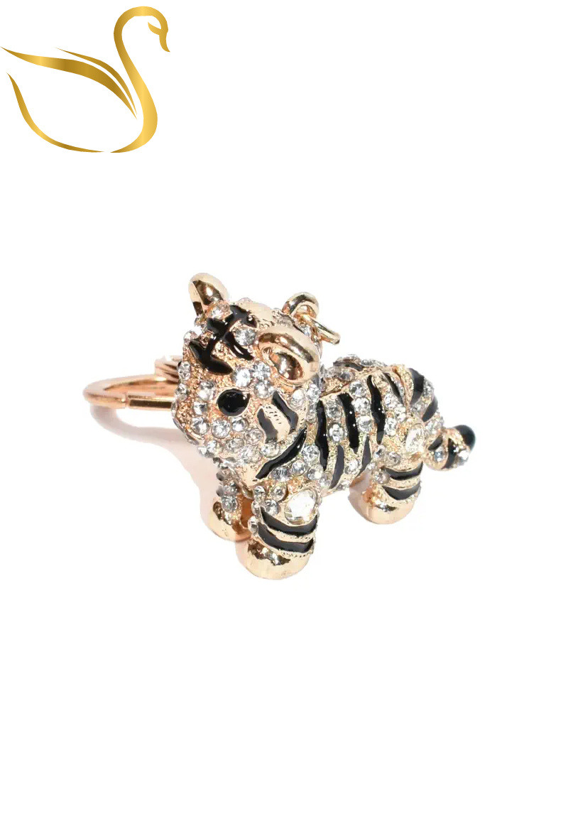 Wholesaler Emma Fantaisies - Tiger bag jewelry key ring