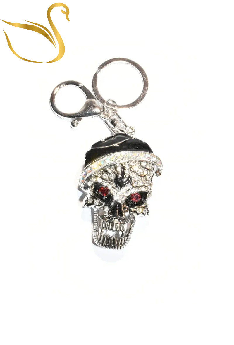 Wholesaler Emma Fantaisies - Bag jewelry key ring Skull