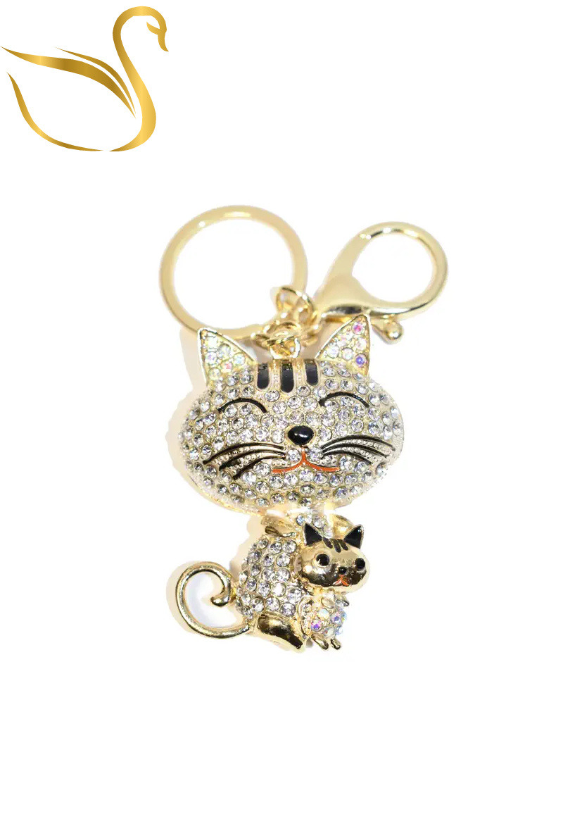 Wholesaler Emma Fantaisies - Cat bag jewelry key ring