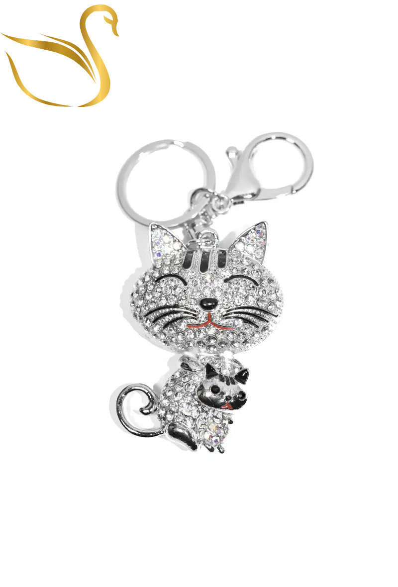 Wholesaler Emma Fantaisies - Cat bag jewelry key ring
