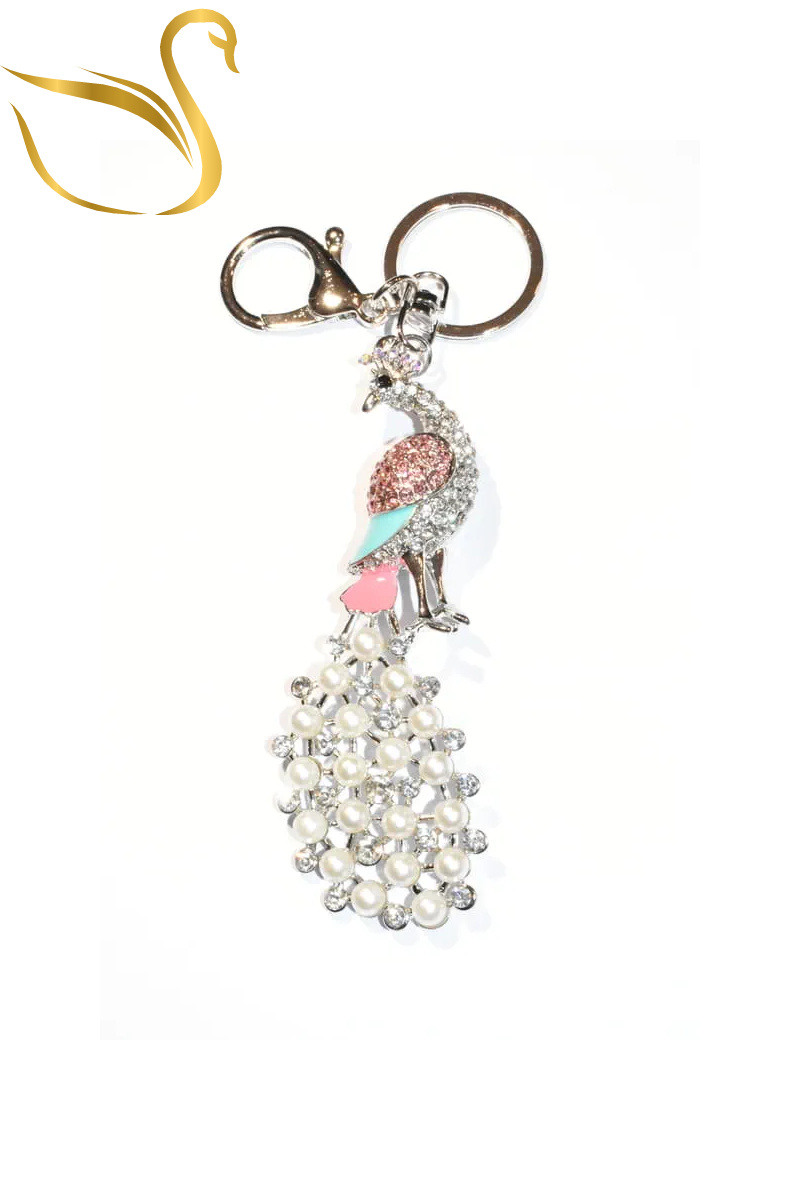 Wholesaler Emma Fantaisies - Peacock bag jewelry keyring