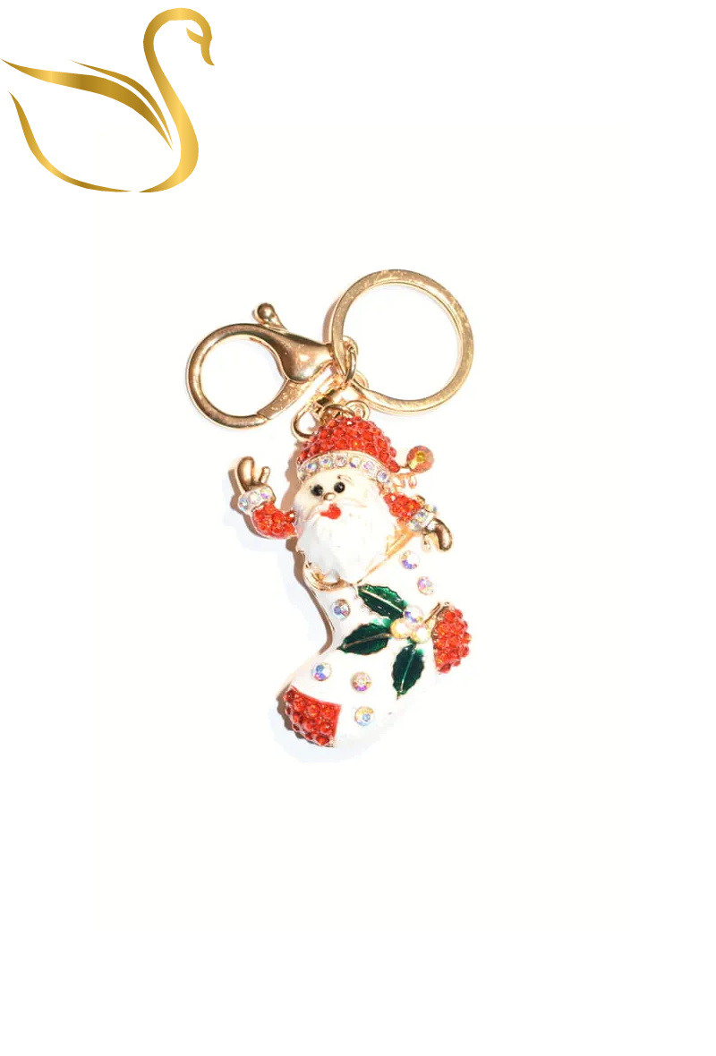 Grossista Emma Fantaisies - Portachiavi con decorazione natalizia di Babbo Natale
