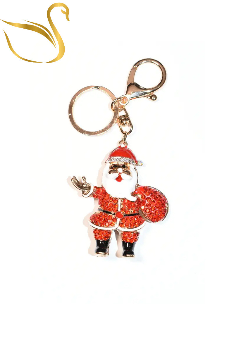 Grossista Emma Fantaisies - Portachiavi con decorazione natalizia di Babbo Natale