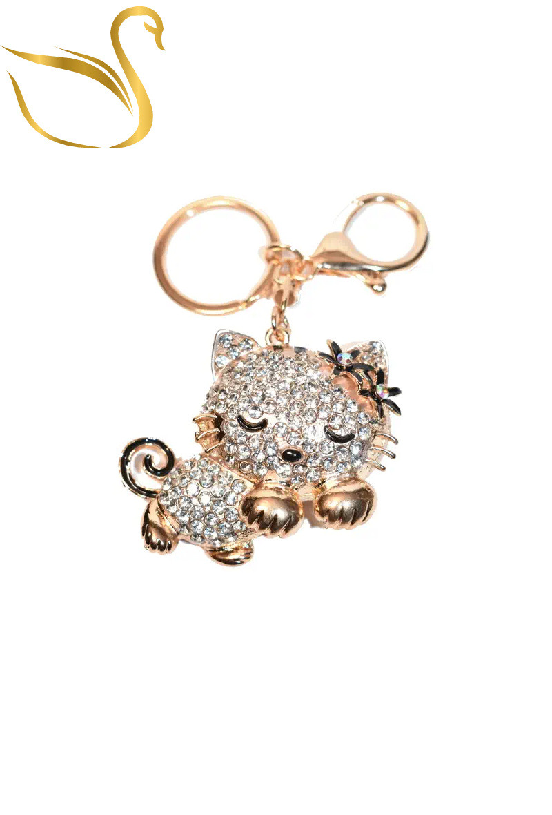 Mayorista Emma Fantaisies - Llavero de joyería con bolso de gato