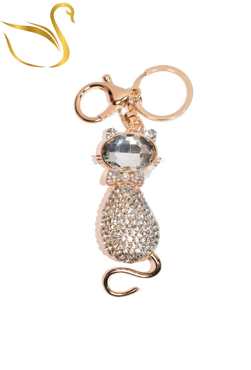 Mayorista Emma Fantaisies - Llavero de joyería con bolso de gato