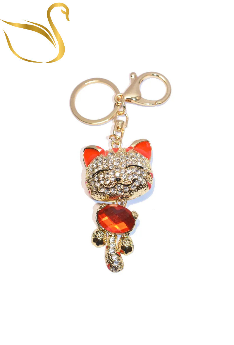 Mayorista Emma Fantaisies - Llavero de joyería con bolso de gato