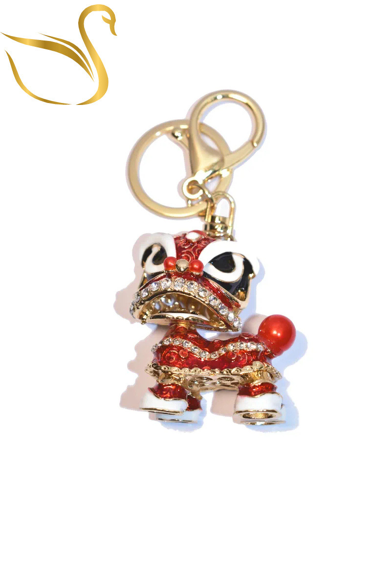 Mayorista Emma Fantaisies - Legendario bolso de león joyería llavero amuleto de la suerte