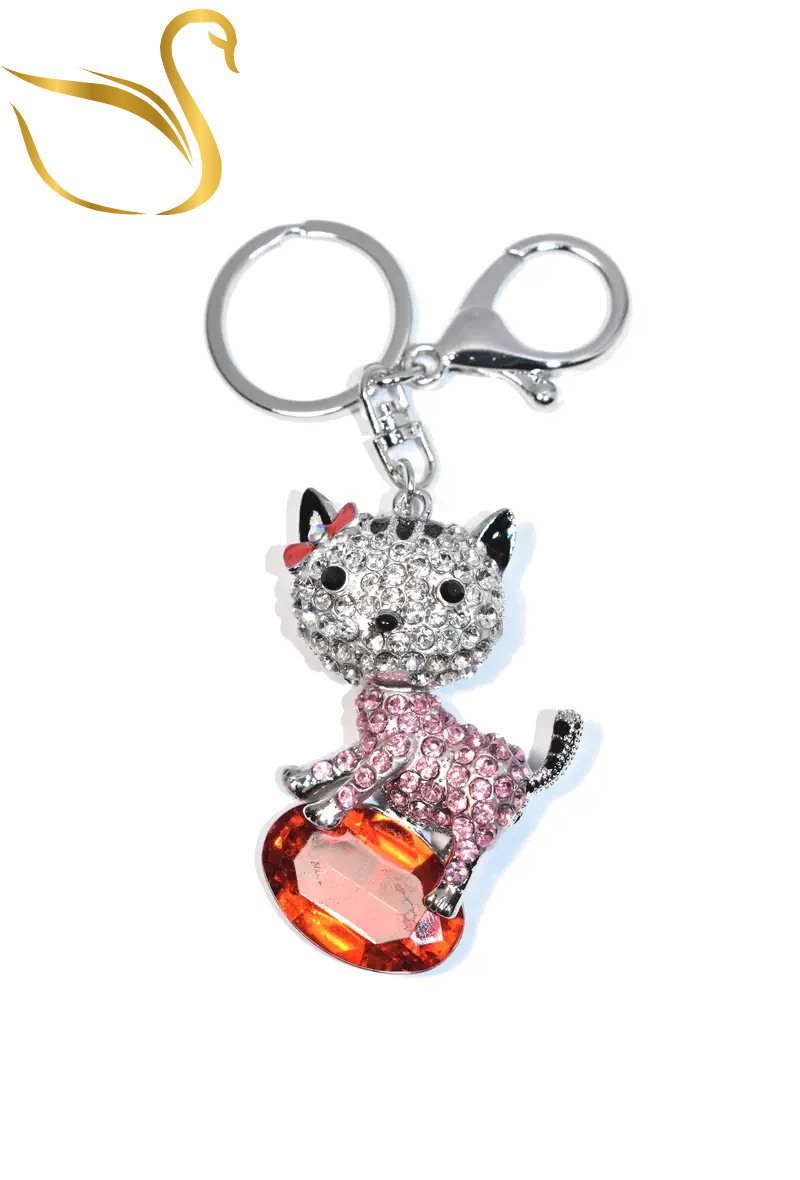 Mayorista Emma Fantaisies - Llavero de joyería con bolso de gato