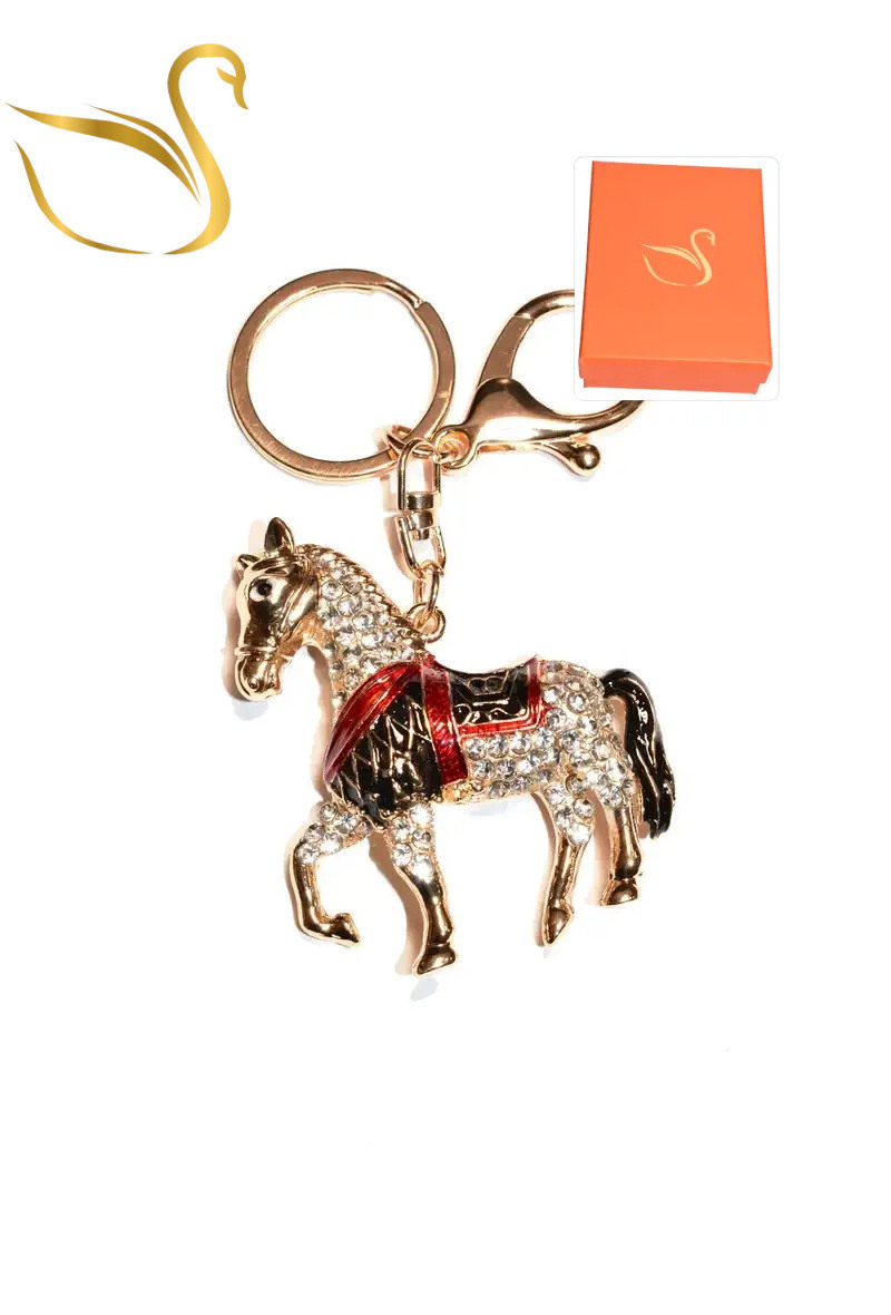 Wholesaler Emma Fantaisies - Horse gift box keychain