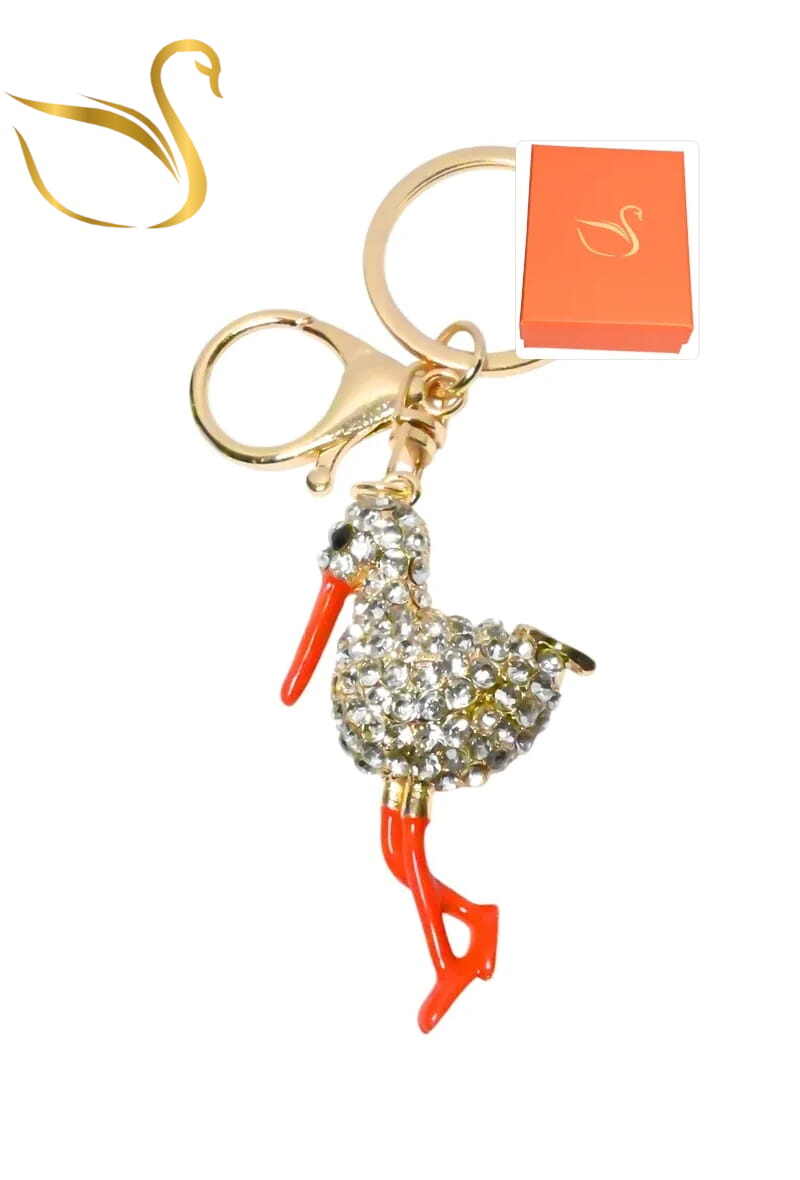 Wholesaler Emma Fantaisies - Stork keychain gift box bag charms