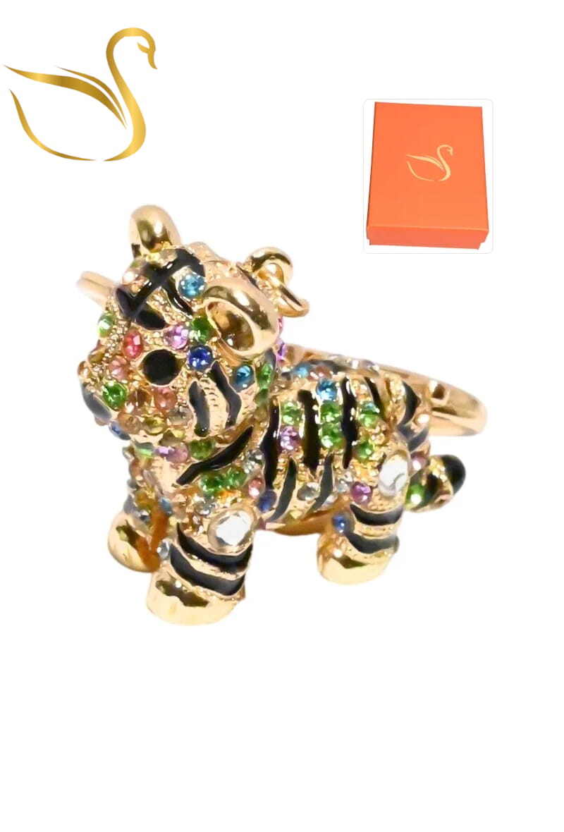 Mayorista Emma Fantaisies - Llavero de tigre caja de regalo joyas de bolso