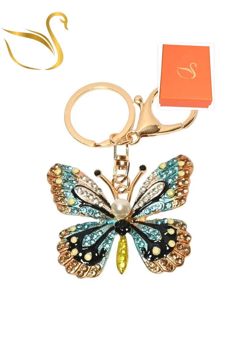 Wholesaler Emma Fantaisies - Butterfly gift box keychain