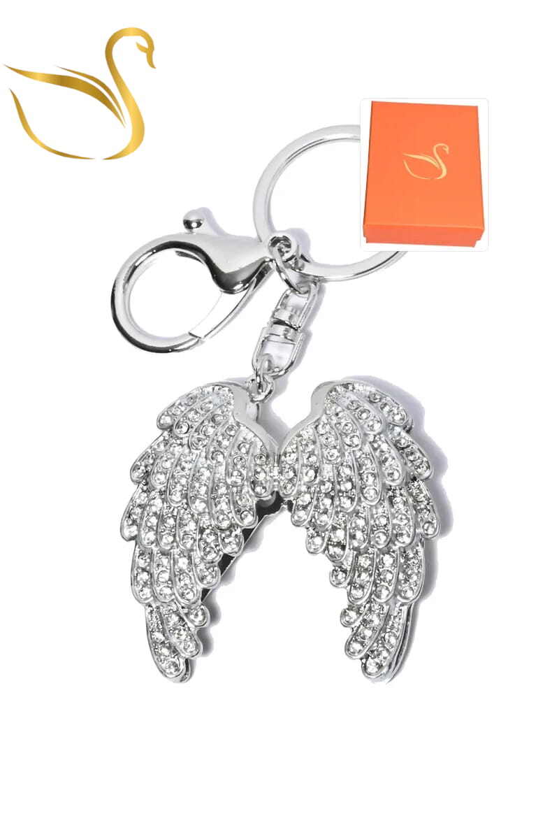 Wholesaler Emma Fantaisies - Angel wing gift box keychain