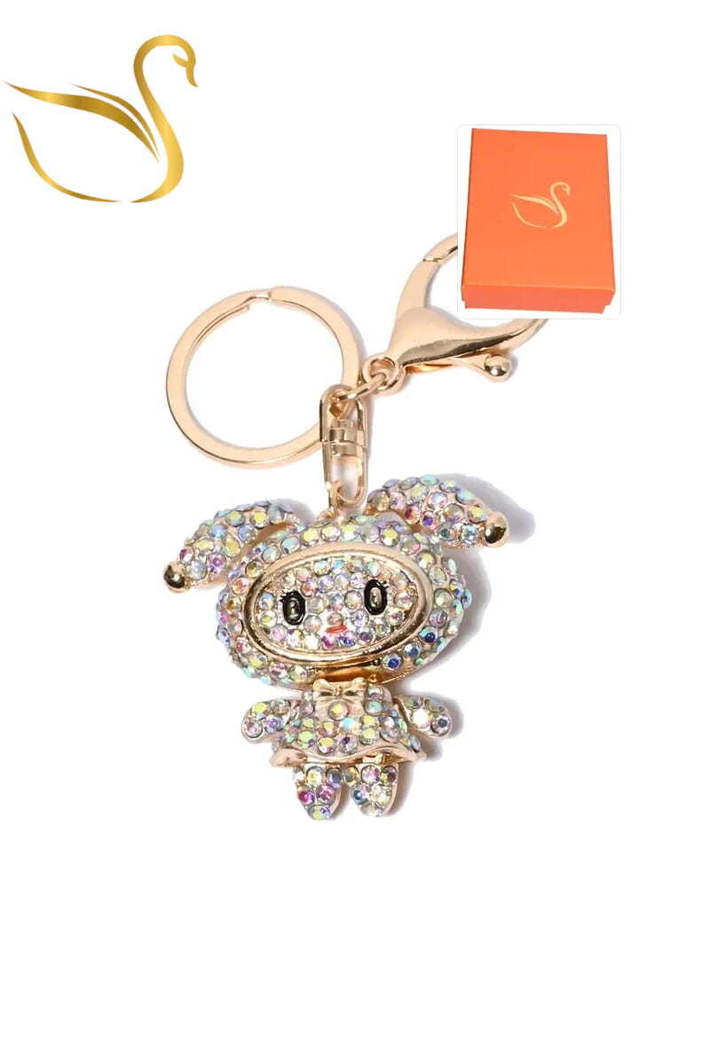 Wholesaler Emma Fantaisies - Bunny gift box keychain