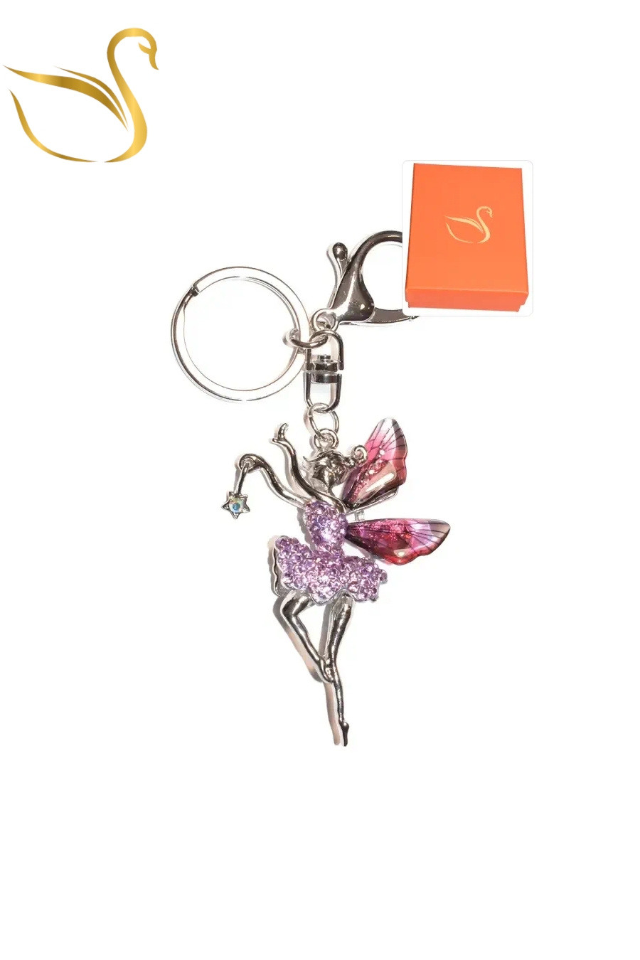Wholesaler Emma Fantaisies - Fairy gift box keychain