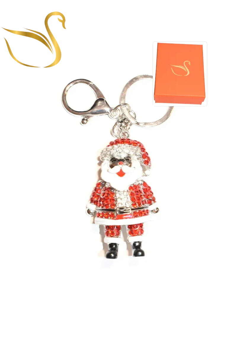 Mayorista Emma Fantaisies - Llavero caja de regalo Papá Noel