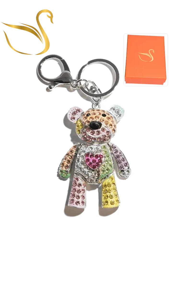 Wholesaler Emma Fantaisies - Bear gift box keychain